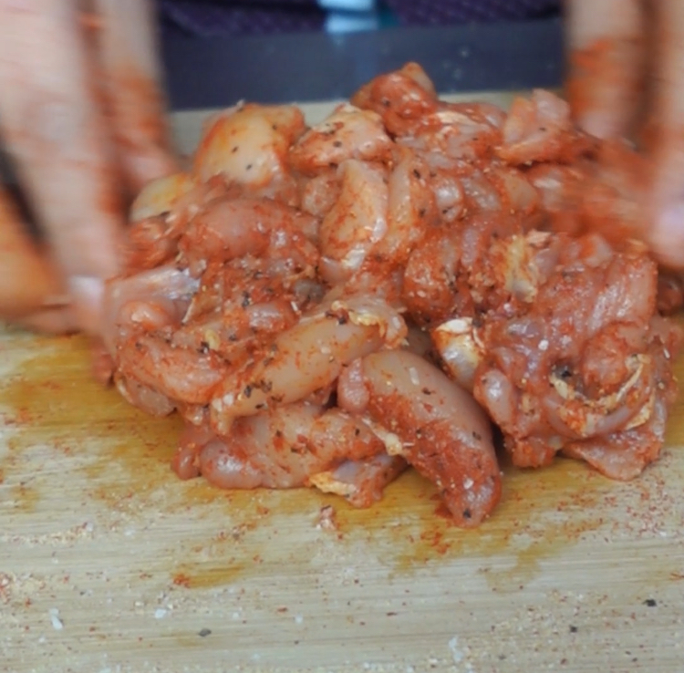 seasoning chicken